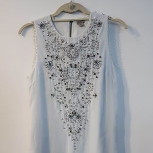 Ecoté Jasmina Velvet Embellished Mini Shift Dress